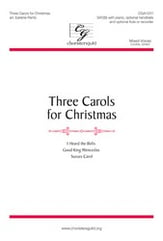 Three Carols for Christmas SAT Singer's Edition cover